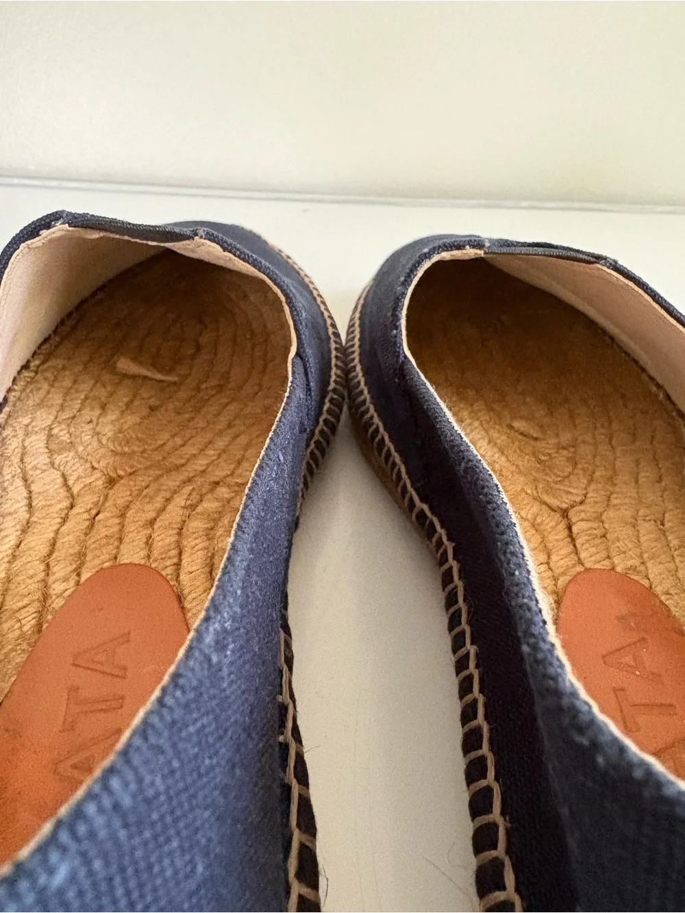 Viscata Barceloneta Women’s Canvas Espadrille Flats Navy Blue Slip-On Size 41-10